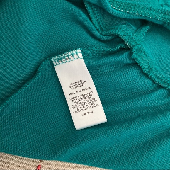 Express One Eleven Halter Bodysuit Teal Blue Super Soft One Piece Medium - Picture 7 of 7